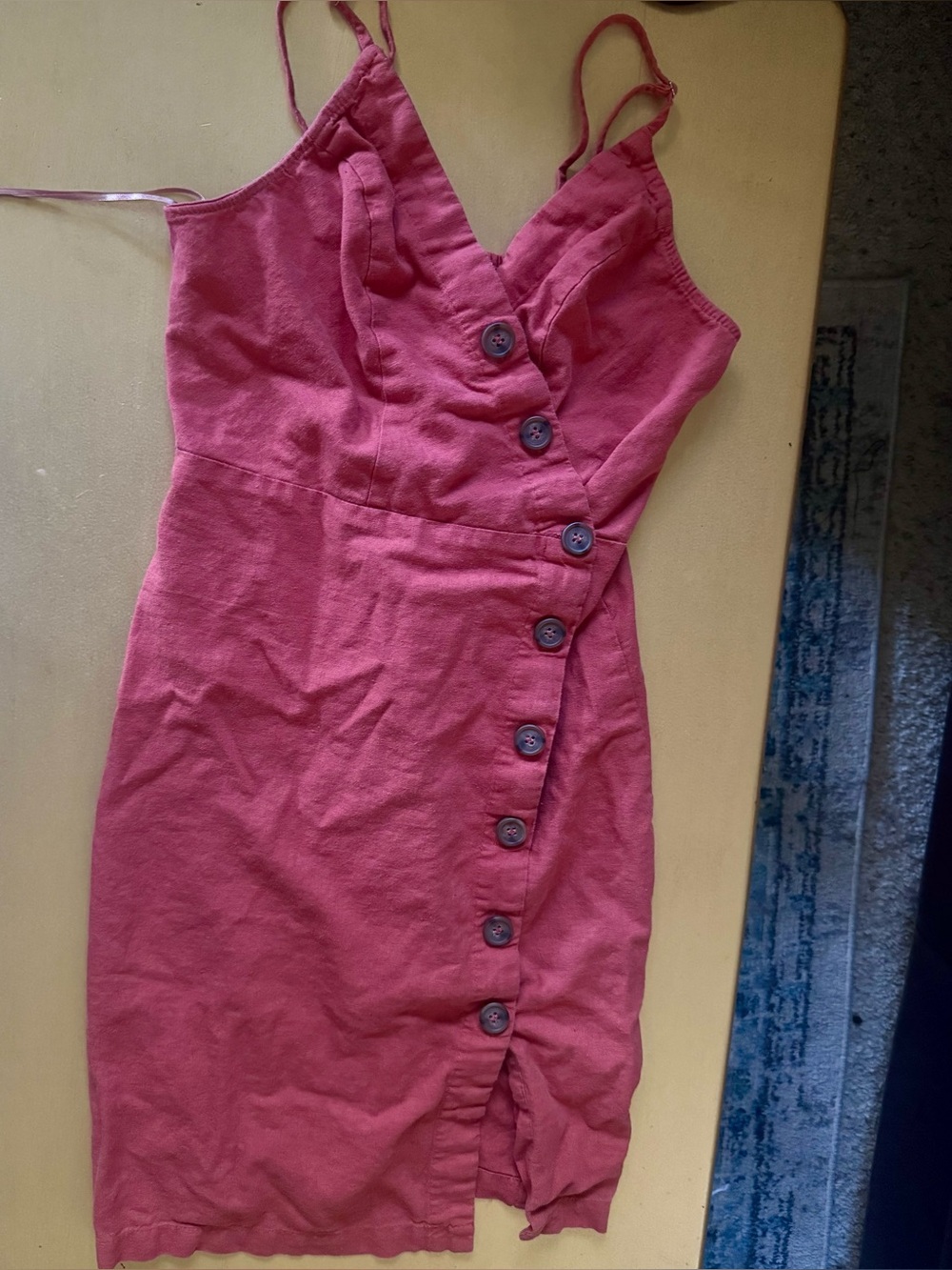 Rust orange summer dress